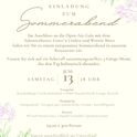 Sommerdinner am Samstag, 13.06.2026